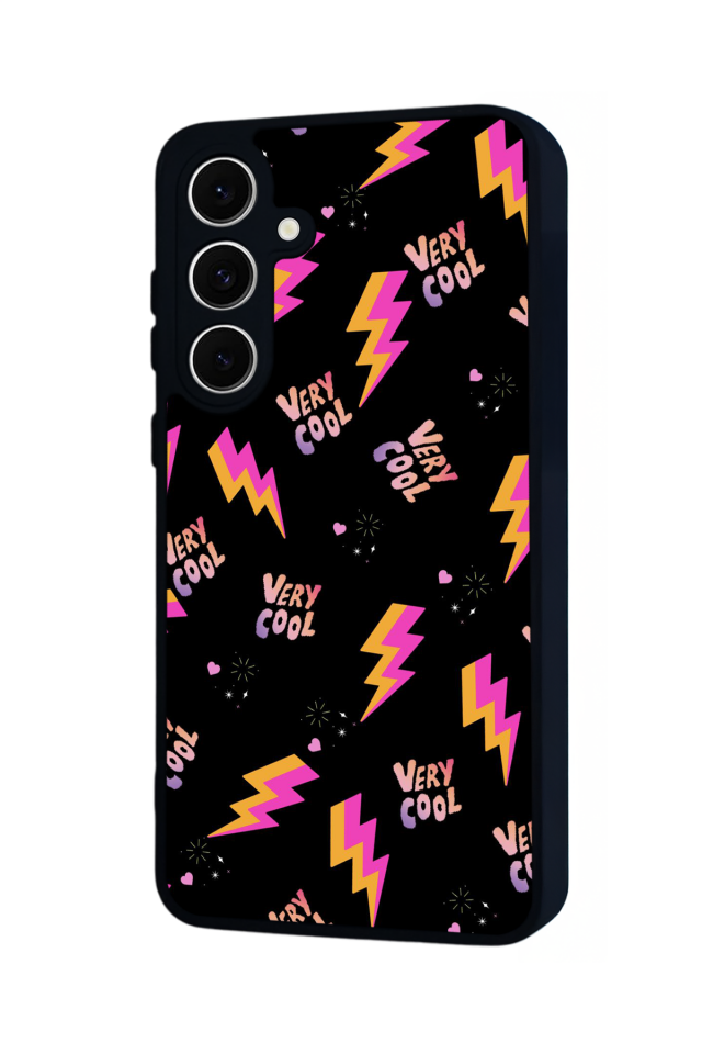 Samsung Galaxy A16 Uyumlu Simsek Tasarımlı Glossy Premium Kılıf