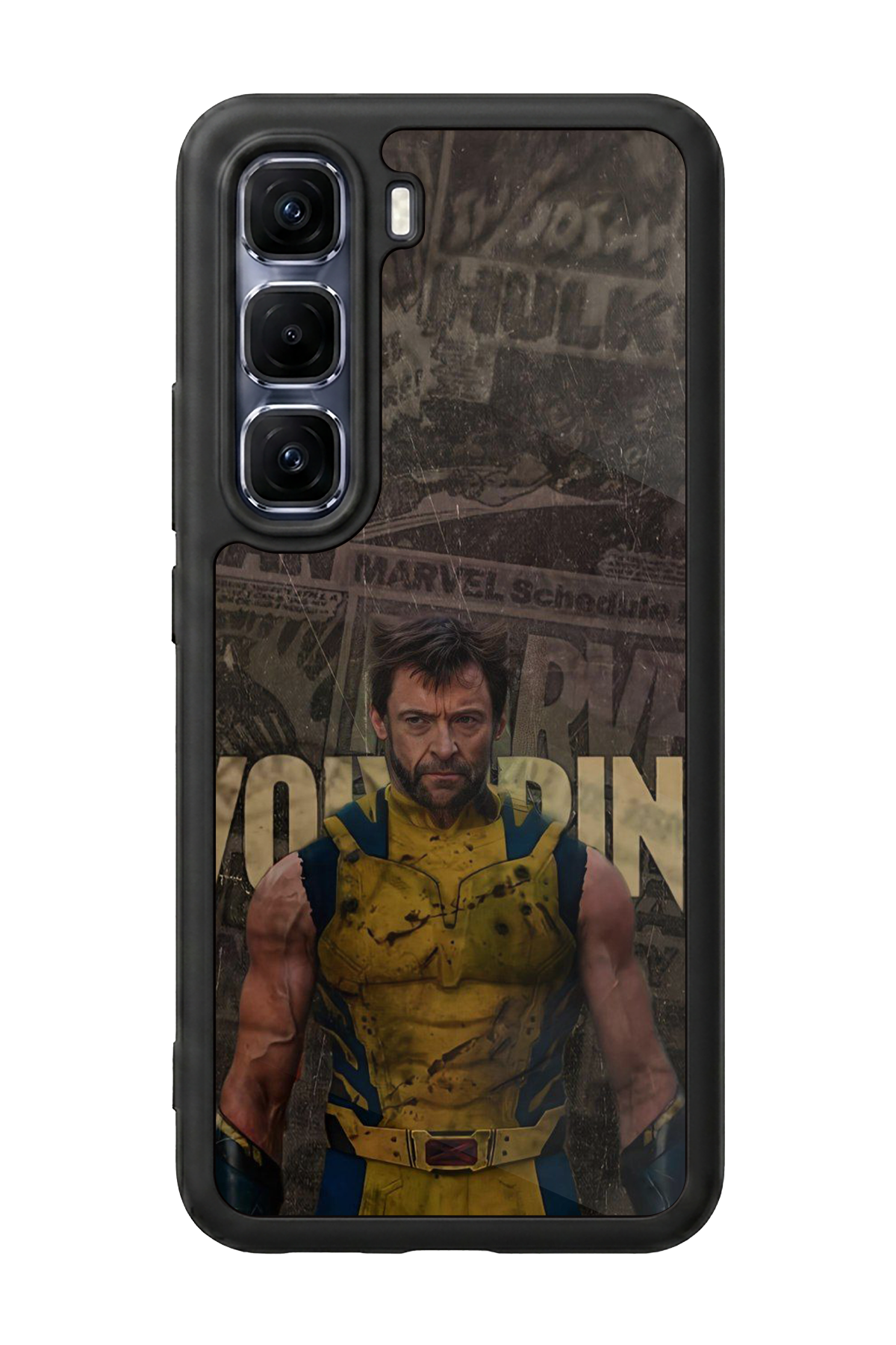 Infinix Hot 60 Pro Plus Uyumlu Wolverine Tasarımlı Glossy Premium Kılıf