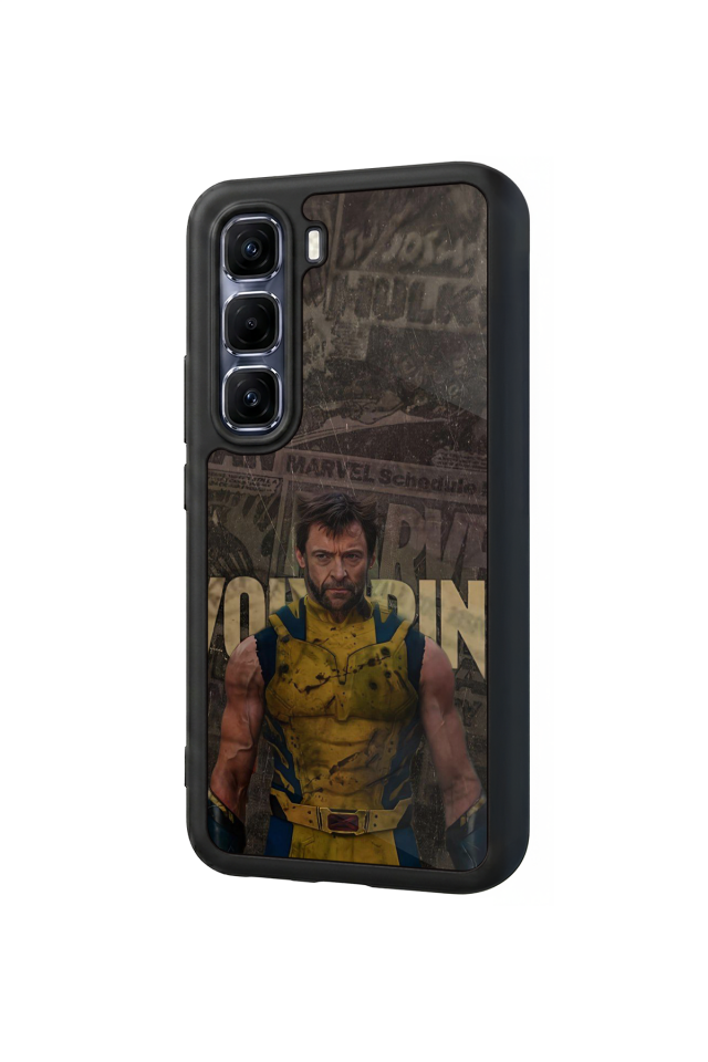 Infinix Hot 60 Pro Plus Uyumlu Wolverine Tasarımlı Glossy Premium Kılıf
