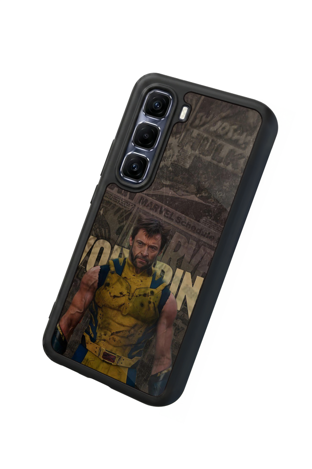 Infinix Hot 60 Pro Plus Uyumlu Wolverine Tasarımlı Glossy Premium Kılıf