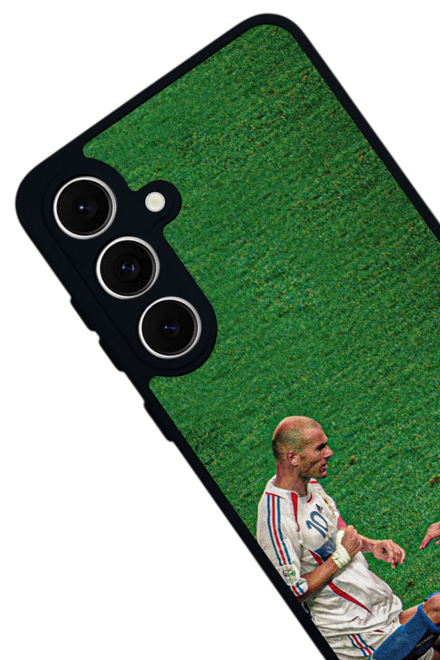 Samsung Galaxy S24 FE Uyumlu Zidane Tasarımlı Glossy Premium Kılıf