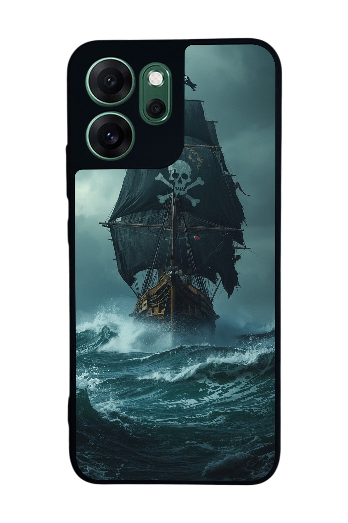 Oppo Reno 14F Uyumlu Korsan Tasarımlı Glossy Premium Kılıf