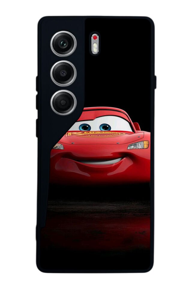 Tecno Camon 40 Uyumlu Şimsek McQueen Tasarımlı Glossy Premium Kılıf
