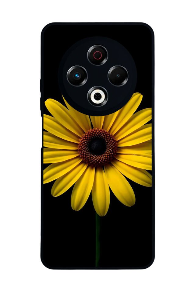 Tecno Spark 30 Uyumlu Papatya Tasarımlı Glossy Premium Kılıf