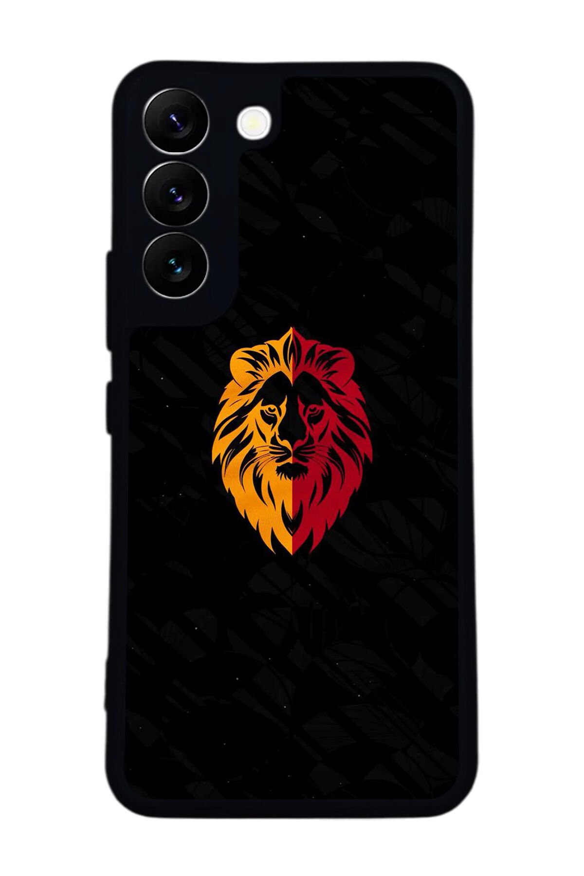 Samsung Galaxy S22 Uyumlu Aslan Tasarımlı Glossy Premium Kılıf