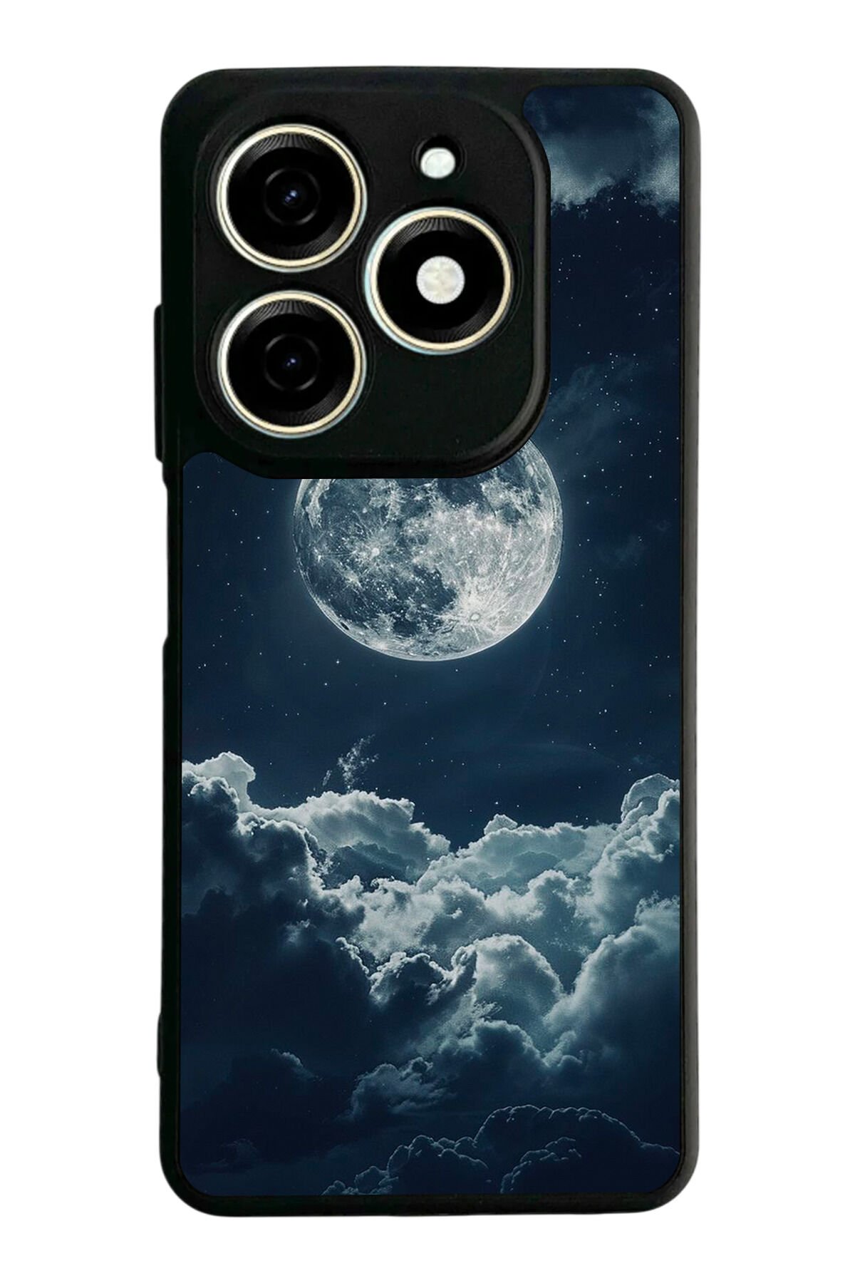 Infınıx Smart 8 Pro Uyumlu Ay Tasarımlı Glossy Premium Kılıf