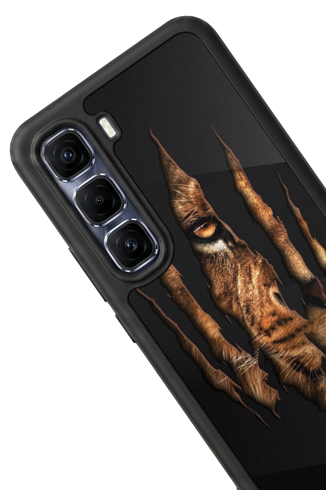 Infinix Hot 60 Pro Plus Uyumlu Aslan Tasarımlı Glossy Premium Kılıf
