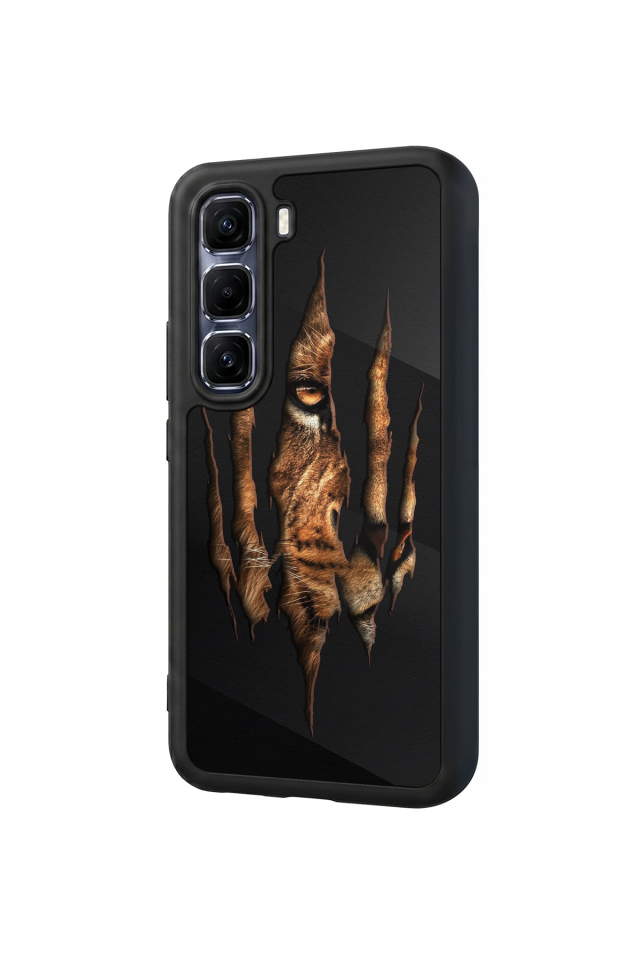 Infinix Hot 60 Pro Plus Uyumlu Aslan Tasarımlı Glossy Premium Kılıf