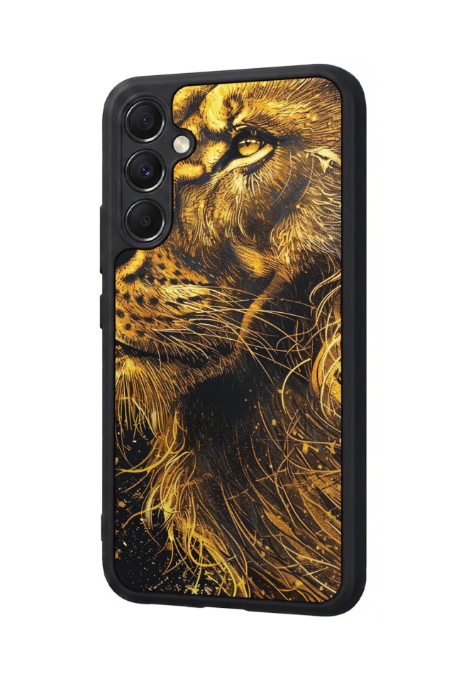 Samsung Galaxy A34 Uyumlu Aslan Tasarımlı Glossy Premium Kılıf