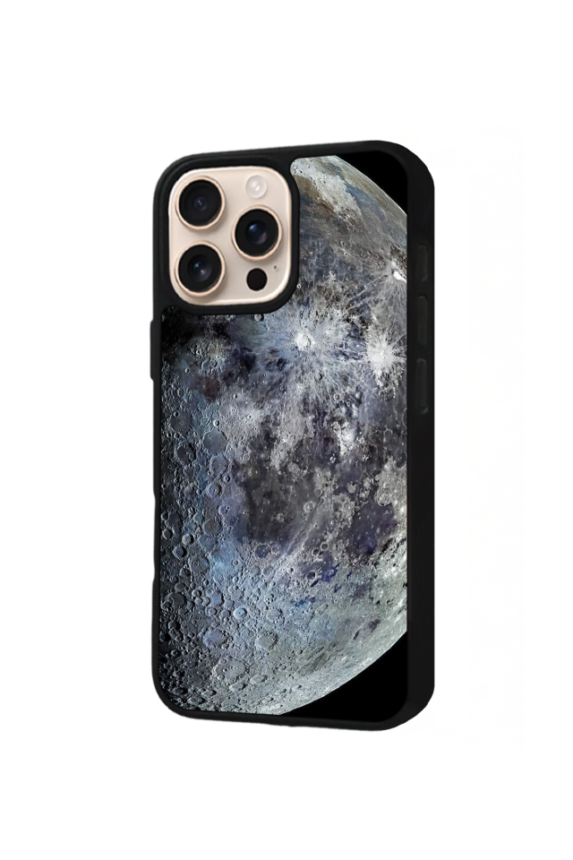 iPhone 16 Pro Max Uyumlu Ay Tasarımlı Glossy Premium Kılıf