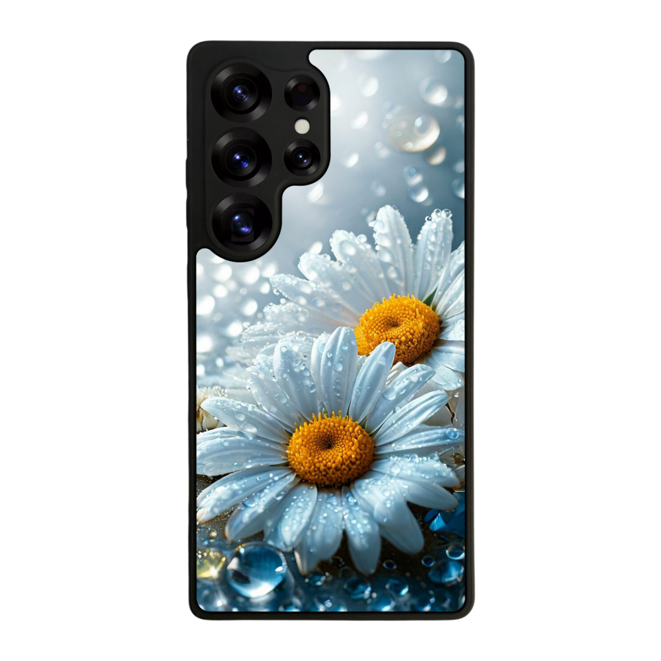 Samsung Galaxy S25 Ultra Uyumlu Cicek Tasarımlı Glossy Premium Kılıf