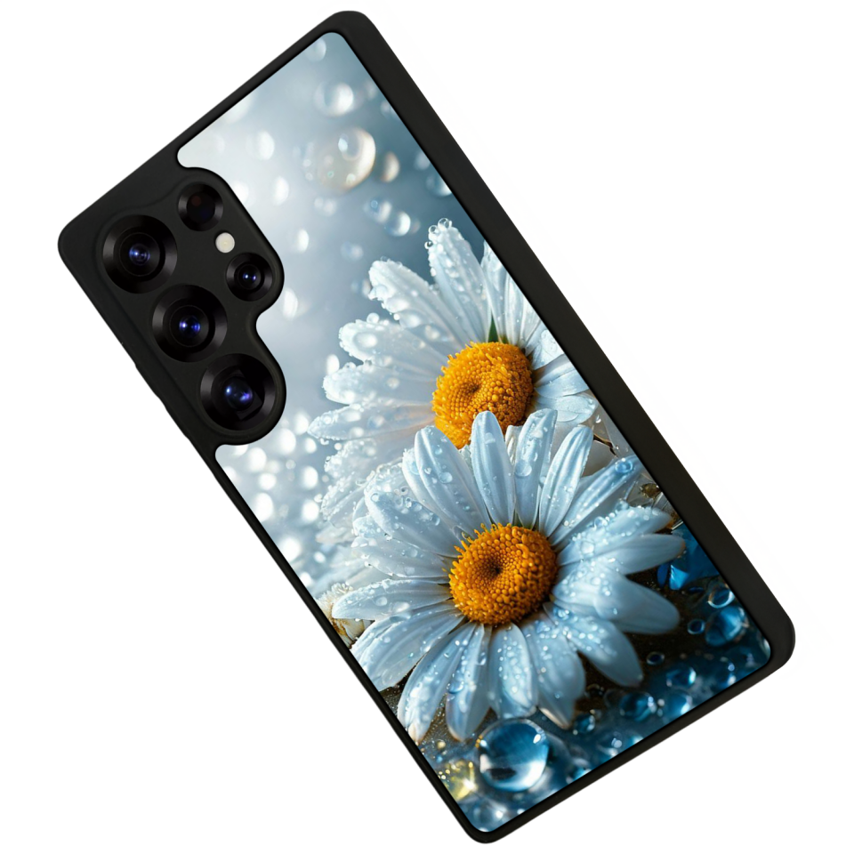 Samsung Galaxy S25 Ultra Uyumlu Cicek Tasarımlı Glossy Premium Kılıf