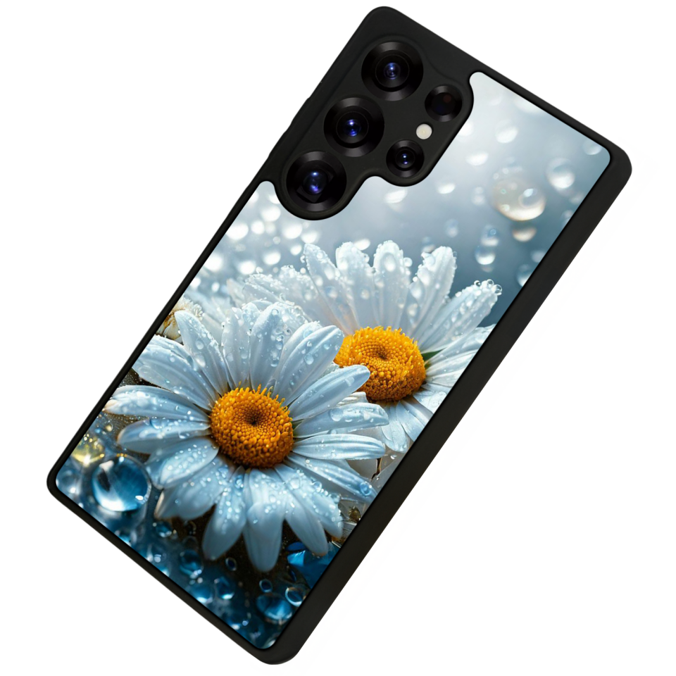 Samsung Galaxy S25 Ultra Uyumlu Cicek Tasarımlı Glossy Premium Kılıf