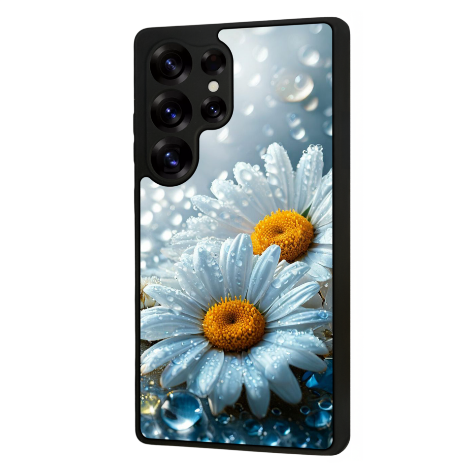 Samsung Galaxy S25 Ultra Uyumlu Cicek Tasarımlı Glossy Premium Kılıf