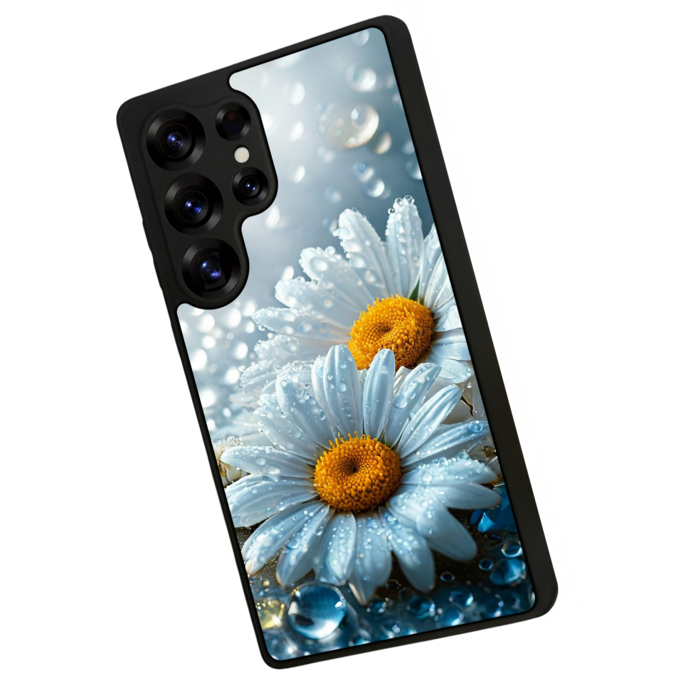 Samsung Galaxy S25 Ultra Uyumlu Cicek Tasarımlı Glossy Premium Kılıf