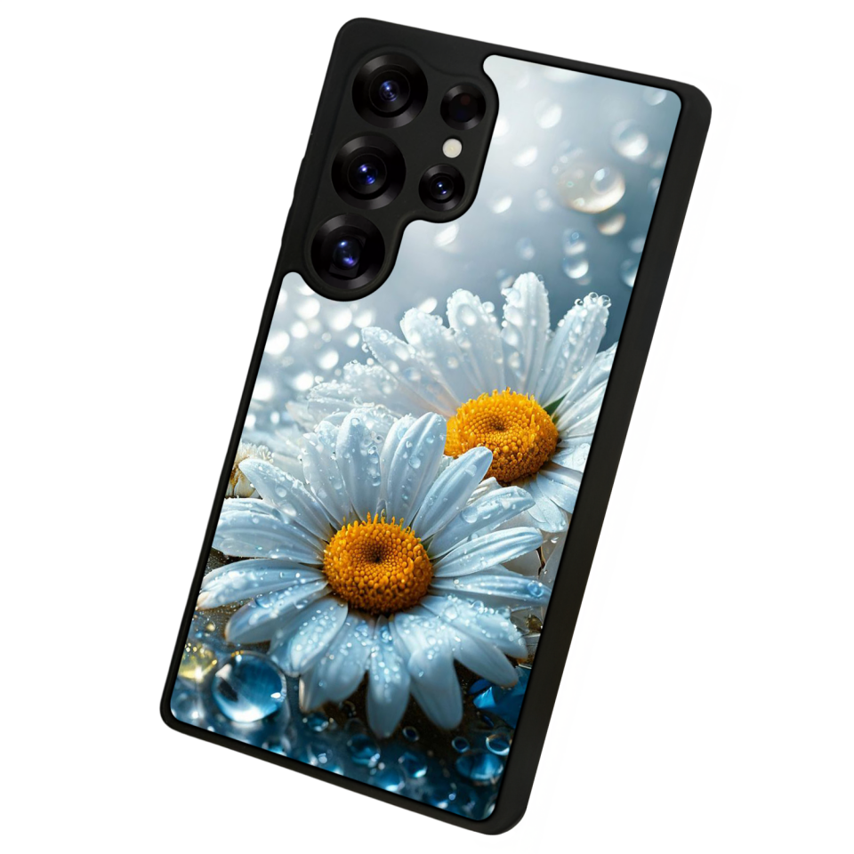 Samsung Galaxy S25 Ultra Uyumlu Cicek Tasarımlı Glossy Premium Kılıf