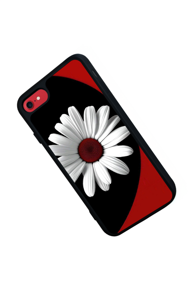 iPhone 8 Uyumlu Cicek Tasarımlı Glossy Premium Kılıf