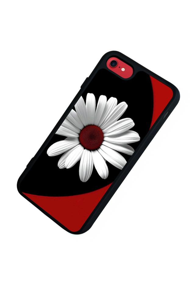 iPhone 8 Uyumlu Cicek Tasarımlı Glossy Premium Kılıf