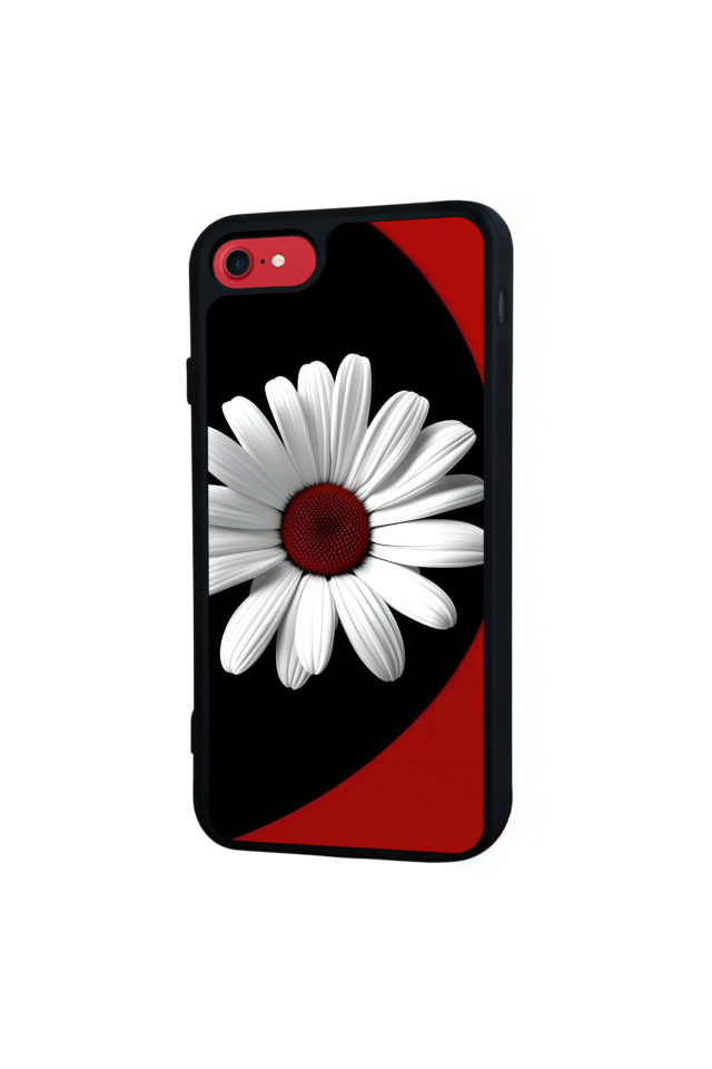 iPhone 8 Uyumlu Cicek Tasarımlı Glossy Premium Kılıf