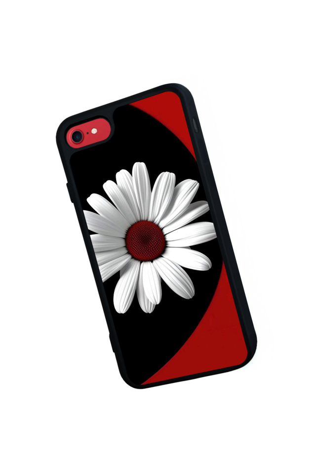 iPhone 8 Uyumlu Cicek Tasarımlı Glossy Premium Kılıf