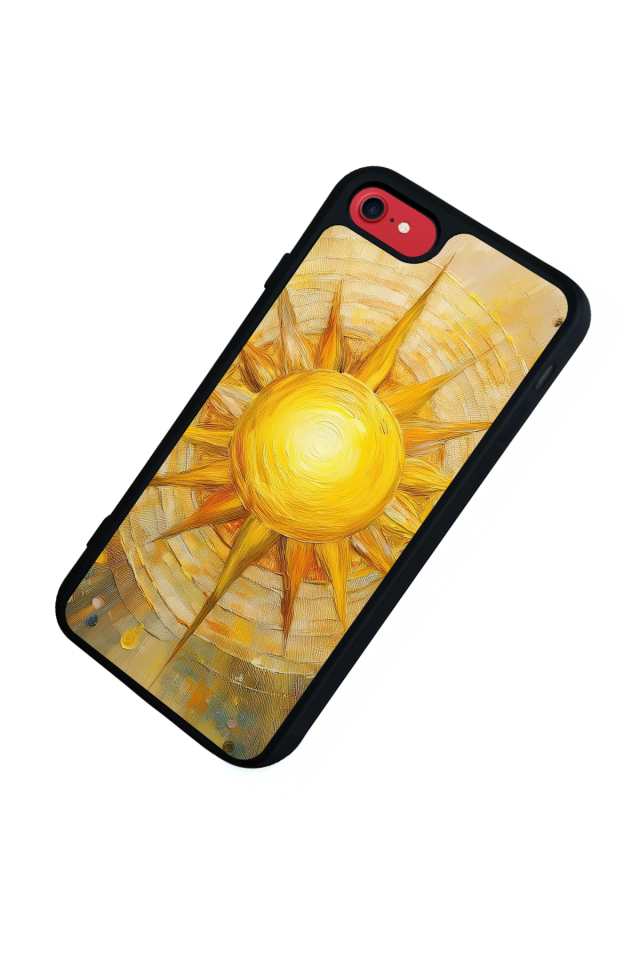 iPhone 7 Uyumlu Güneş Tasarımlı Glossy Premium Kılıf