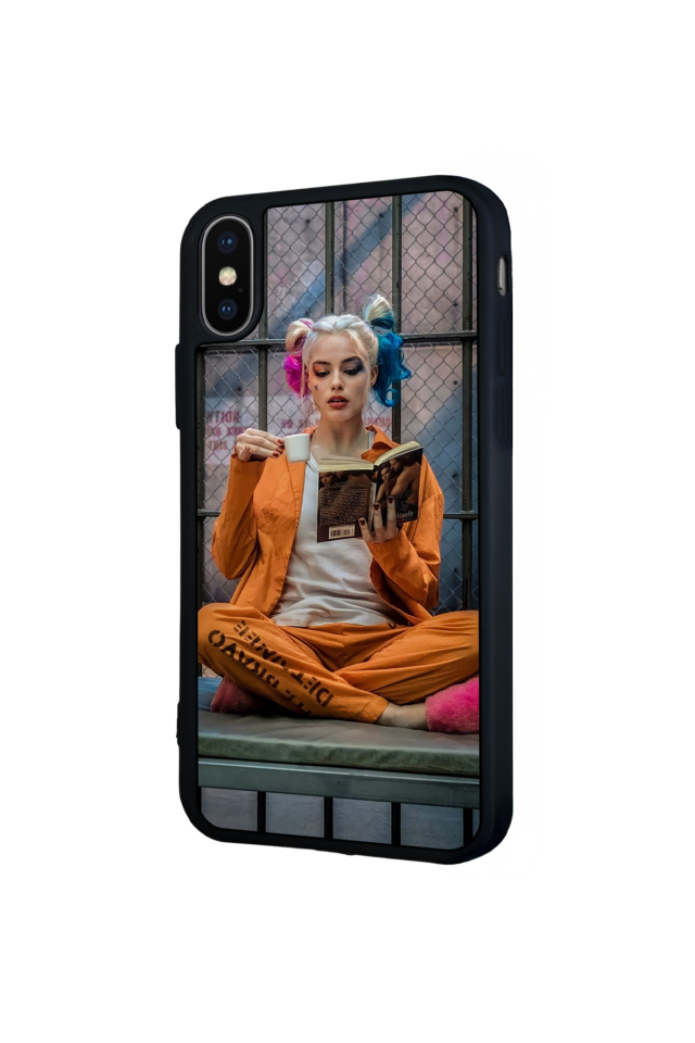 iPhone XS Max Uyumlu HarleyQueen Tasarımlı Glossy Premium Kılıf