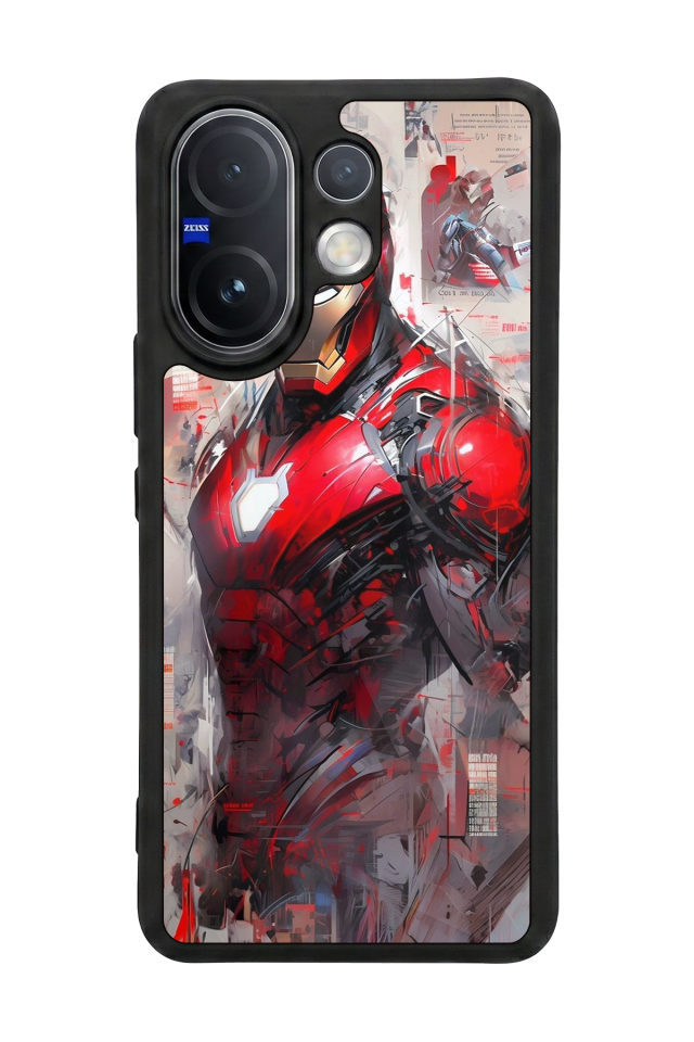 Vivo V60 Uyumlu Iron Man ( Demir Adam ) Tasarımlı Glossy Premium Kılıf