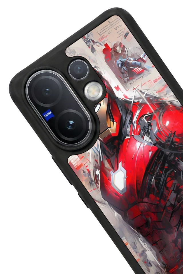 Vivo V60 Uyumlu Iron Man ( Demir Adam ) Tasarımlı Glossy Premium Kılıf
