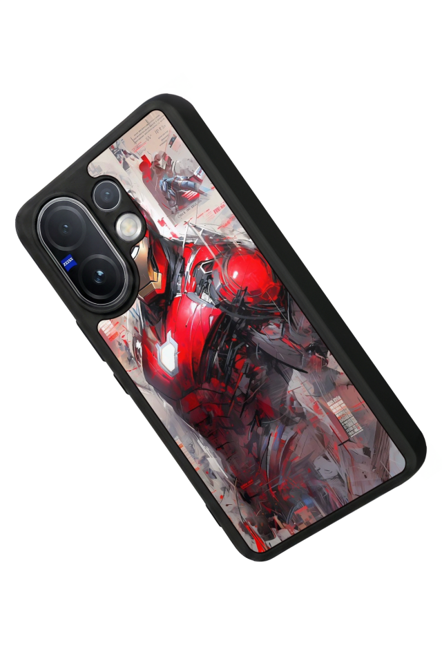 Vivo V60 Uyumlu Iron Man ( Demir Adam ) Tasarımlı Glossy Premium Kılıf