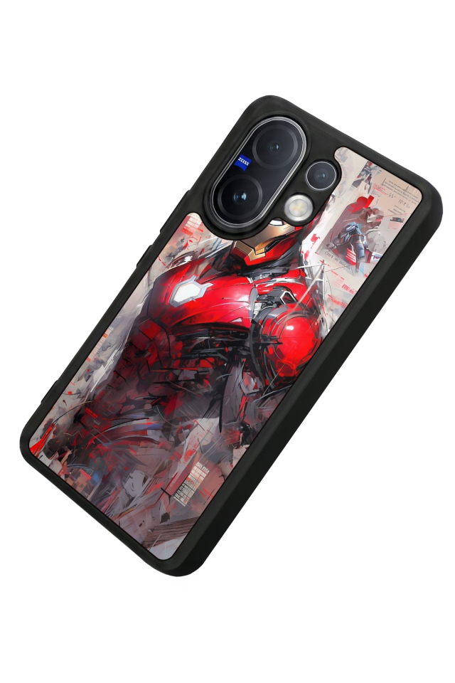 Vivo V60 Uyumlu Iron Man ( Demir Adam ) Tasarımlı Glossy Premium Kılıf