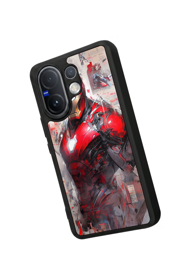 Vivo V60 Uyumlu Iron Man ( Demir Adam ) Tasarımlı Glossy Premium Kılıf