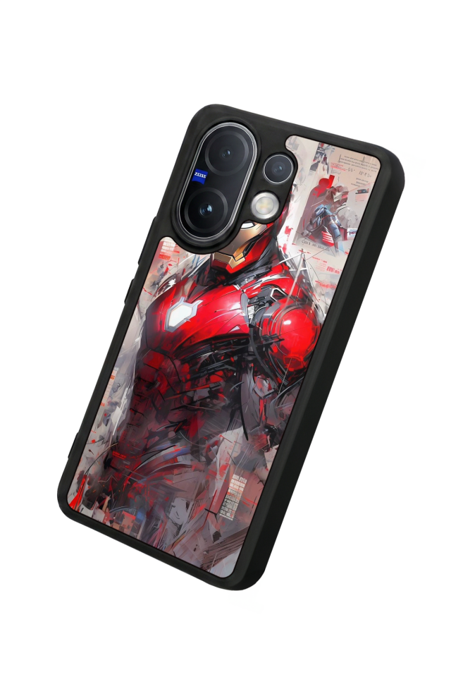 Vivo V60 Uyumlu Iron Man ( Demir Adam ) Tasarımlı Glossy Premium Kılıf