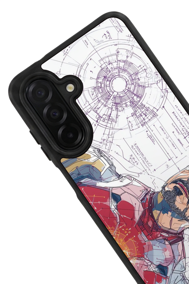Samsung Galaxy A56 Uyumlu Iron Man ( Demir Adam ) Tasarımlı Glossy Premium Kılıf
