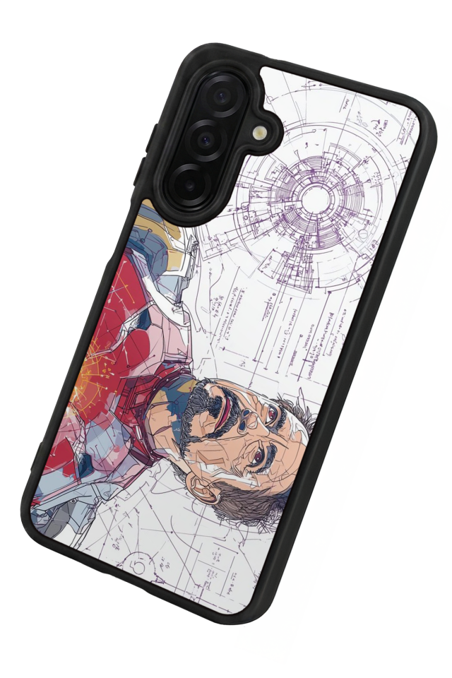 Samsung Galaxy A56 Uyumlu Iron Man ( Demir Adam ) Tasarımlı Glossy Premium Kılıf