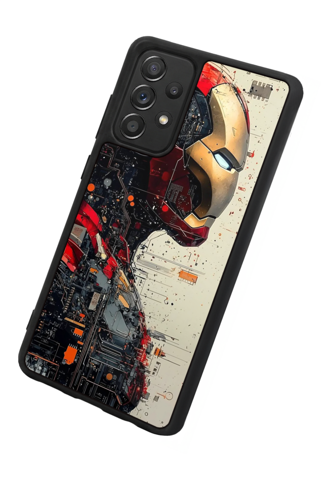 Samsung Galaxy A72 Uyumlu  Iron Man ( Demir Adam ) Tasarımlı Glossy Premium Kılıf