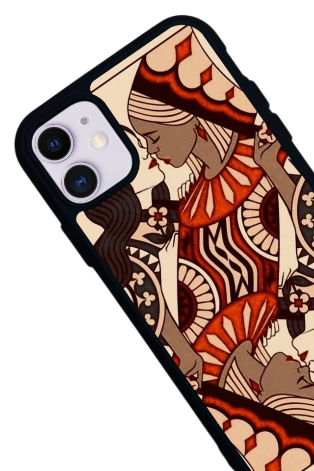 iPhone 11 Uyumlu  Kalp Love Tasarımlı Glossy Premium Kılıf