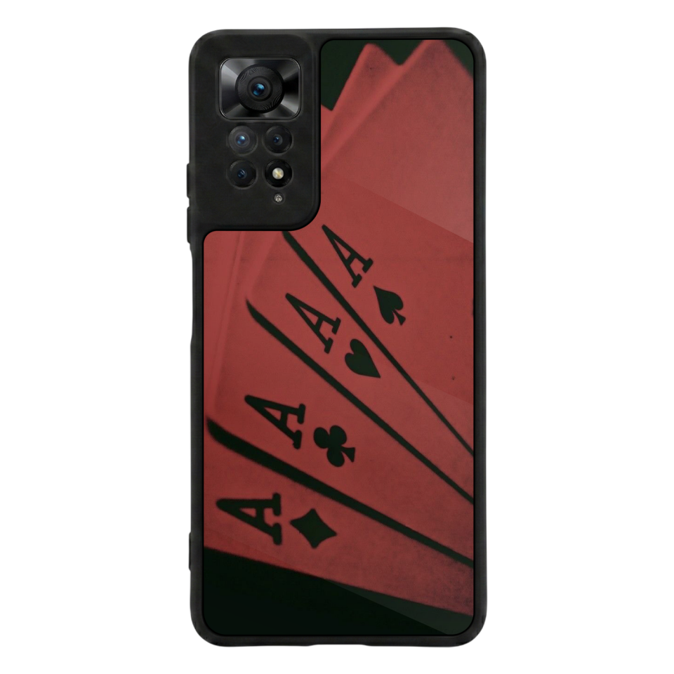 Xiaomi Redmi Note 11 Pro Uyumlu Kart Tasarımlı Glossy Premium Kılıf