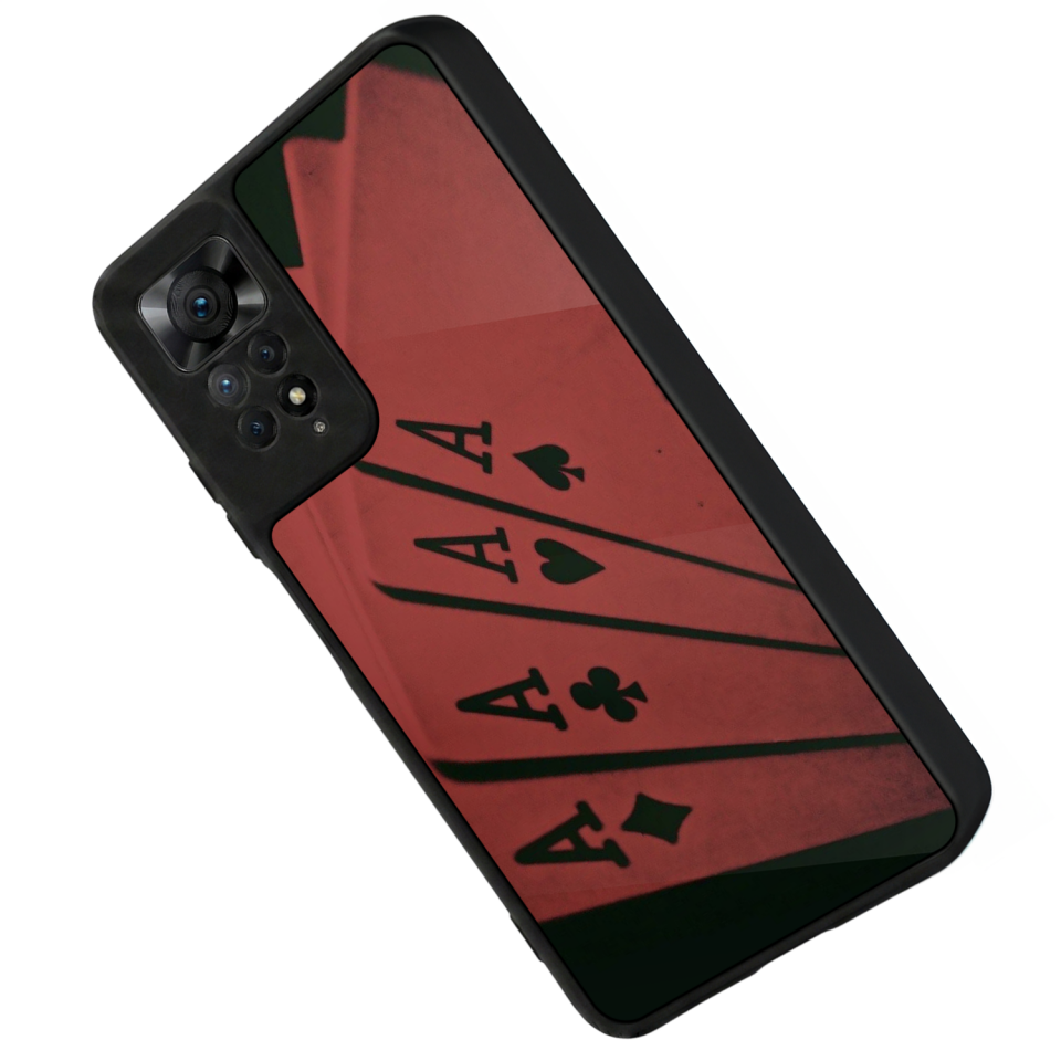 Xiaomi Redmi Note 11 Pro Uyumlu Kart Tasarımlı Glossy Premium Kılıf