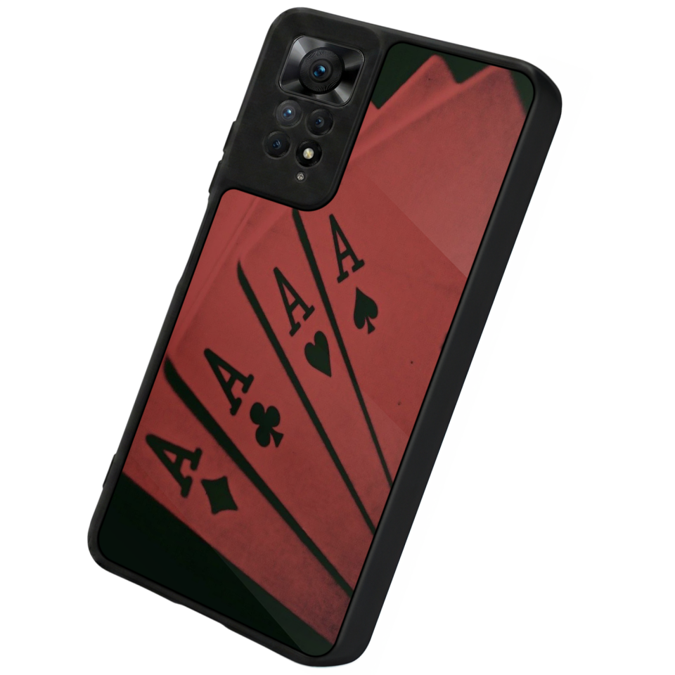 Xiaomi Redmi Note 11 Pro Uyumlu Kart Tasarımlı Glossy Premium Kılıf