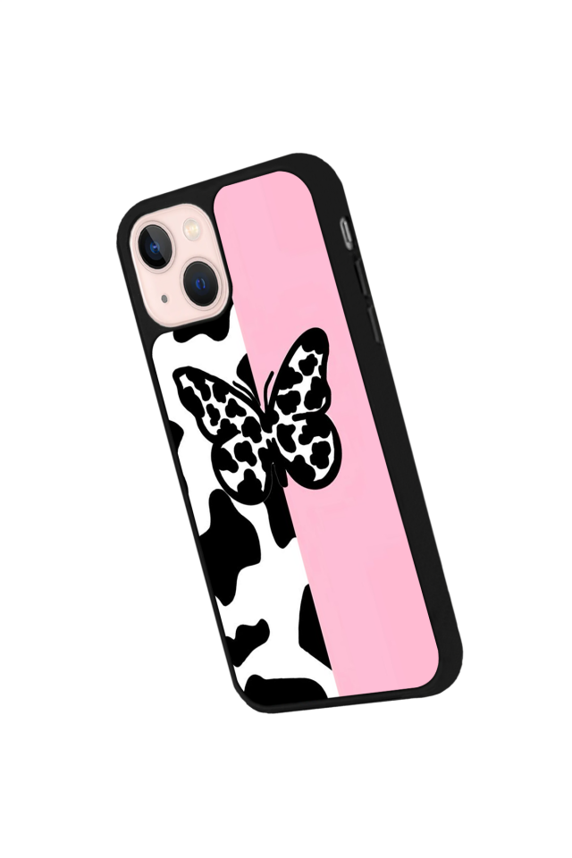 iPhone 15 Uyumlu Kelebek Tasarımlı Glossy Premium Kılıf