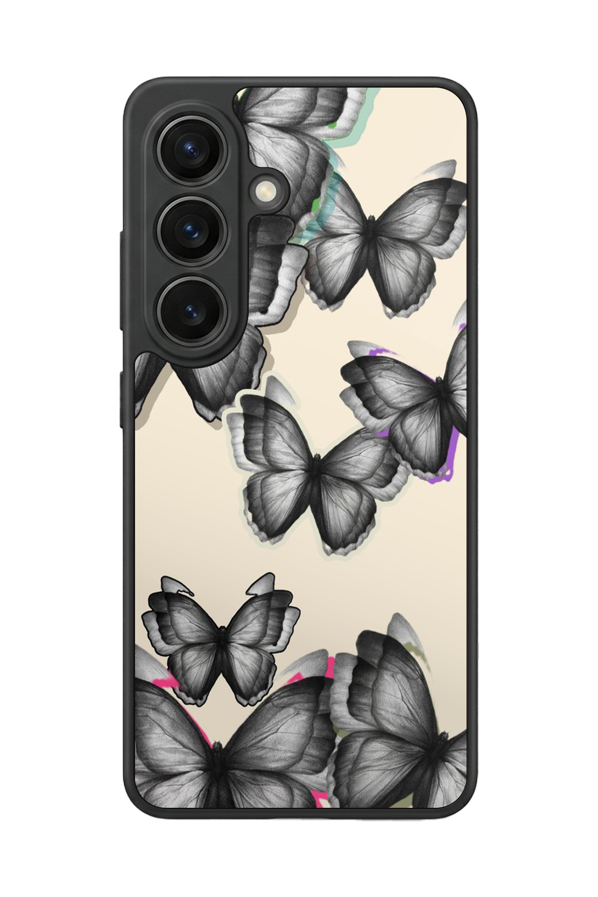 Samsung Galaxy S26 Uyumlu Kelebek Tasarımlı Glossy Premium Kılıf
