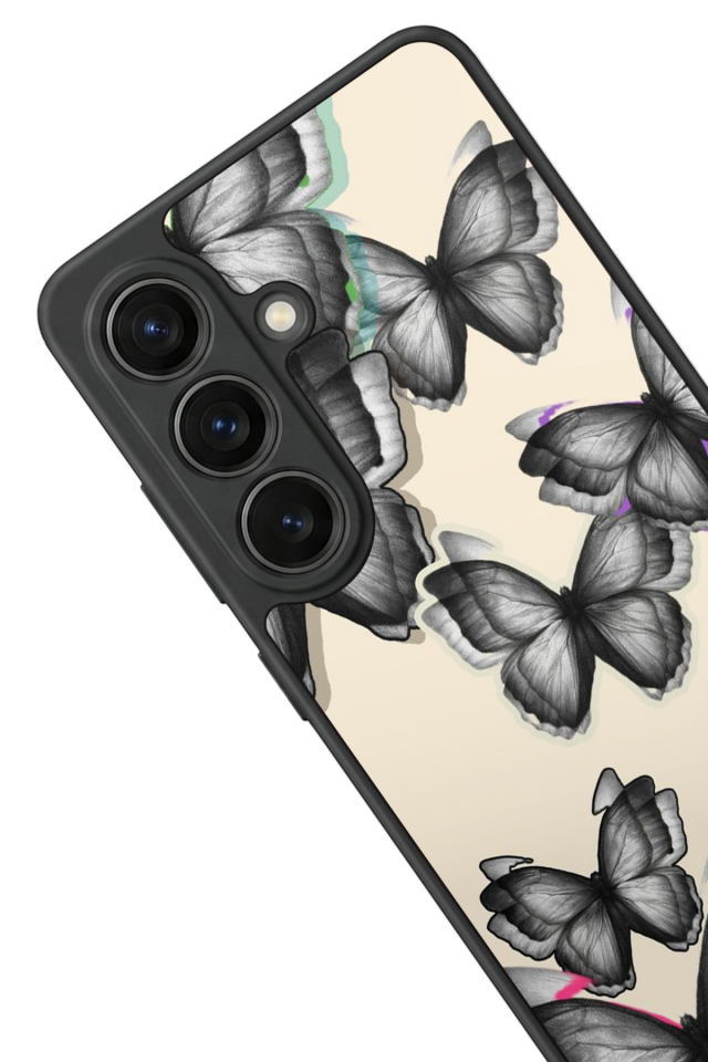 Samsung Galaxy S26 Uyumlu Kelebek Tasarımlı Glossy Premium Kılıf