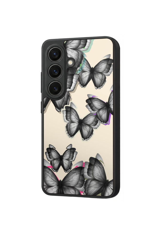 Samsung Galaxy S26 Uyumlu Kelebek Tasarımlı Glossy Premium Kılıf