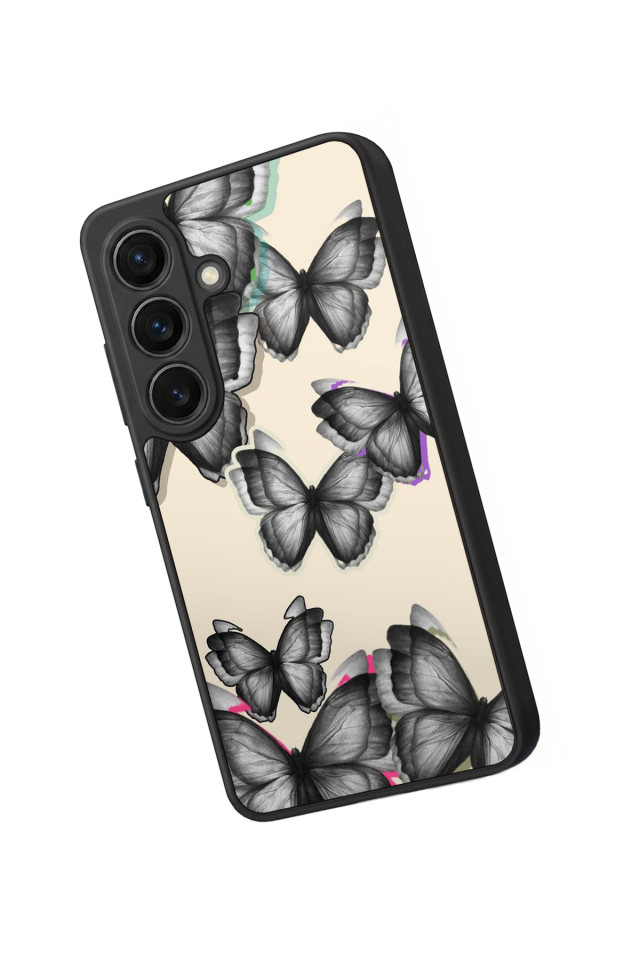 Samsung Galaxy S26 Uyumlu Kelebek Tasarımlı Glossy Premium Kılıf