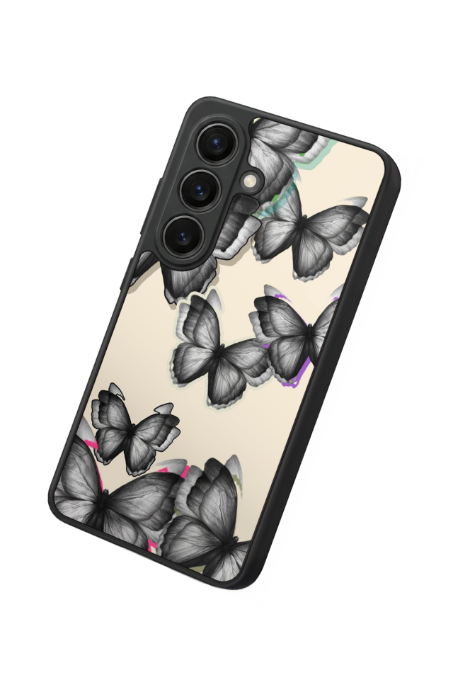 Samsung Galaxy S26 Uyumlu Kelebek Tasarımlı Glossy Premium Kılıf