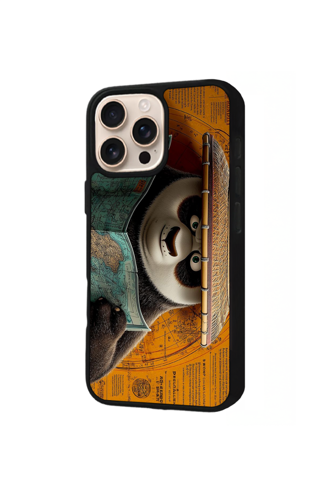 iPhone 16 Pro Max Uyumlu Kung Fu Panda Tasarımlı Glossy Premium Kılıf