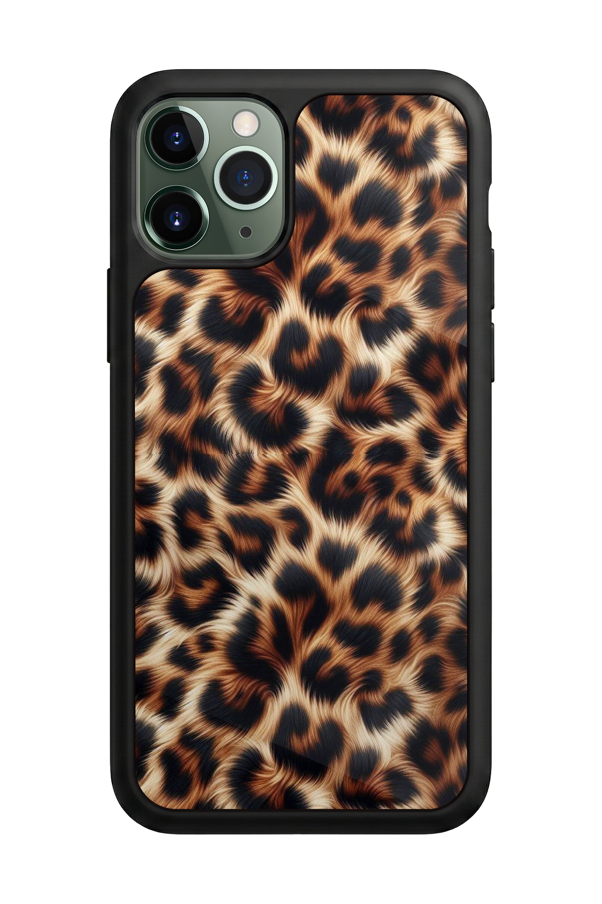 iPhone 11 Pro Max Uyumlu Leopar Tasarımlı Glossy Premium Kılıf