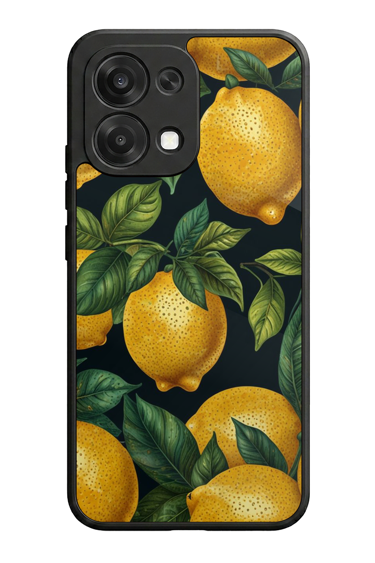 Oppo A6 Pro Uyumlu Limon Tasarımlı Glossy Premium Kılıf