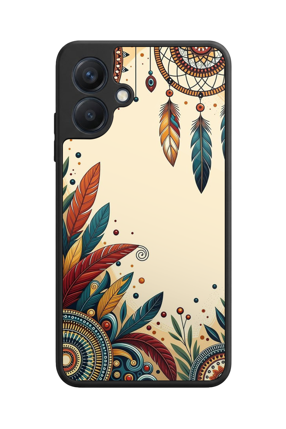 Samsung Galaxy A07 Uyumlu Mandala Tasarımlı Glossy Premium Kılıf