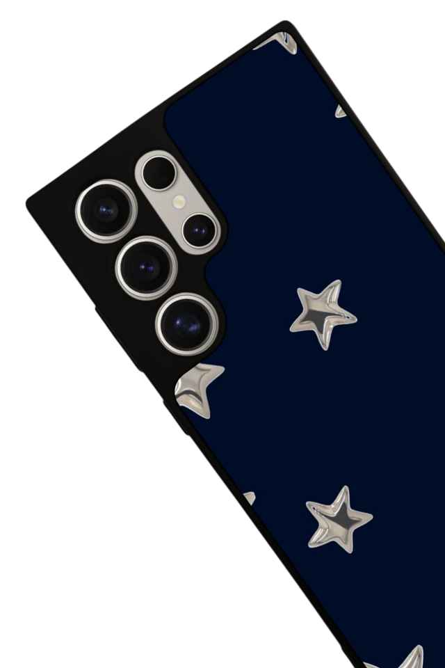Samsung Galaxy S22 Ultra Uyumlu Retro Yildizlar Tasarımlı Glossy Premium Kılıf
